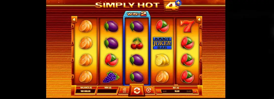 Erste Spielansicht von Simply Hot 4 Plus