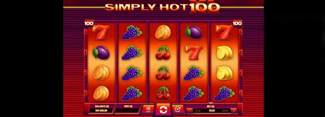 Erste Spielansicht von Simply Hot XL 100