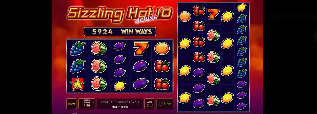 Erste Spielansicht von Sizzling Hot Deluxe 10 ways