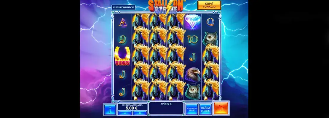 Erste Spielansicht von Stallion Strike