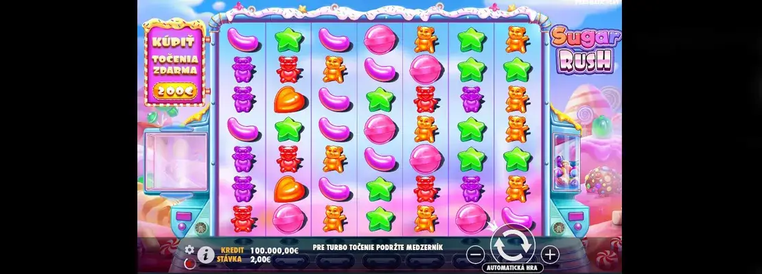 Erste Spielansicht von Sugar Rush