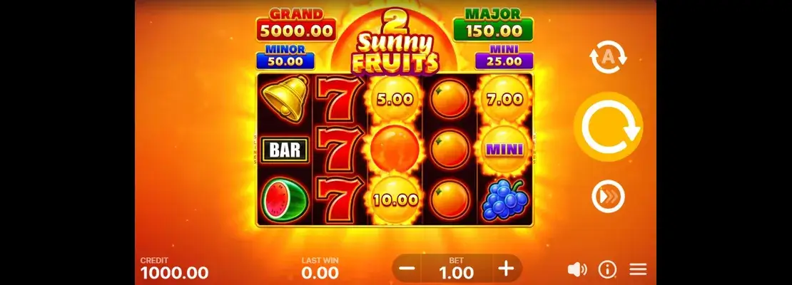 Erste Spielansicht von Sunny Fruits 2 Hold And Win