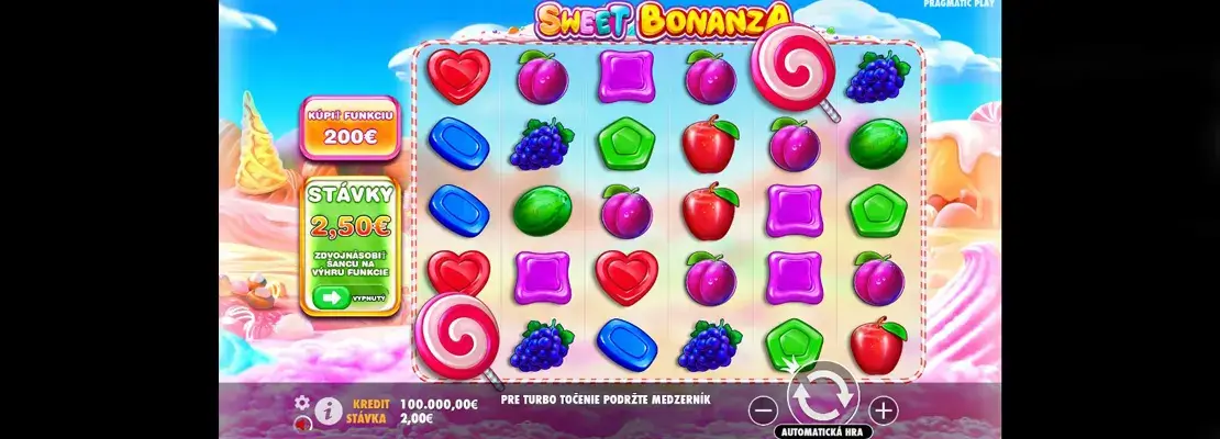 Erste Spielansicht von Sweet Bonanza