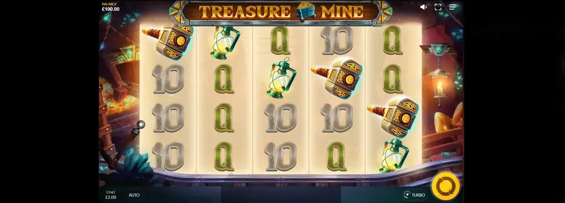 Erste Spielansicht von Treasure Mine