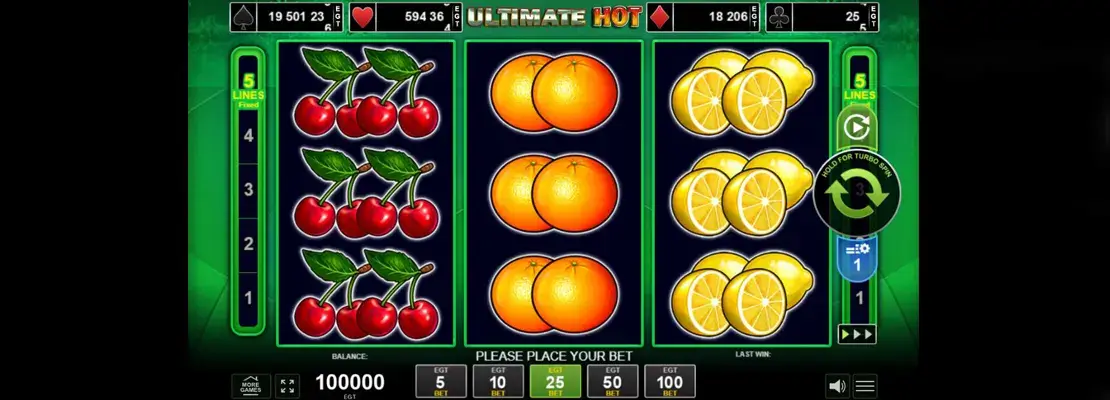 Erste Spielansicht von Ultimate Hot