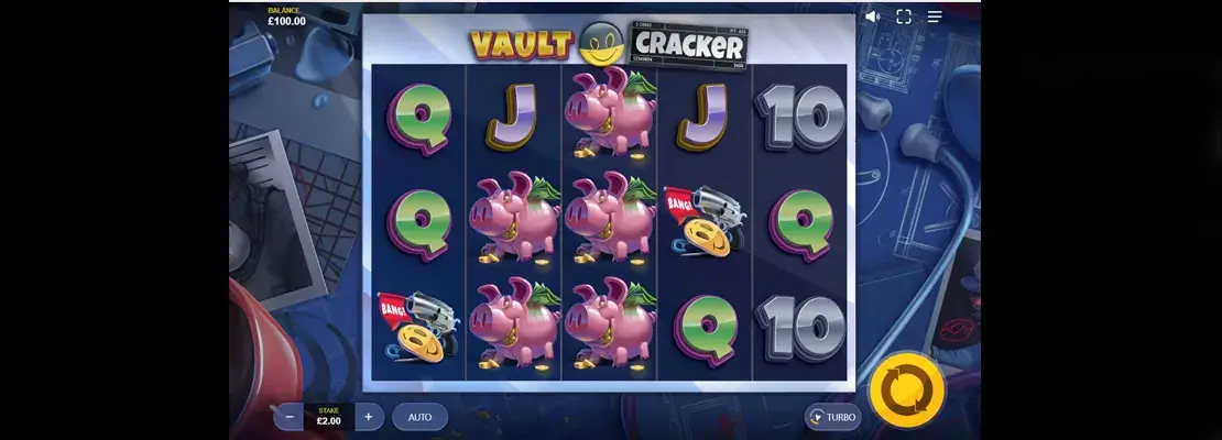 Erste Spielansicht von Vault Cracker
