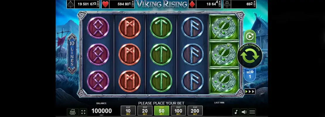 Erste Spielansicht von Viking Rising