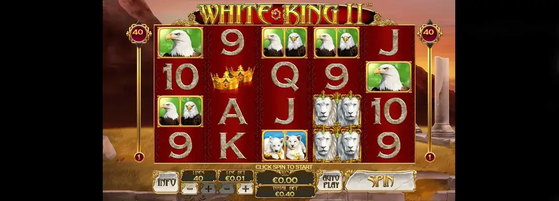 Erste Spielansicht von White King II