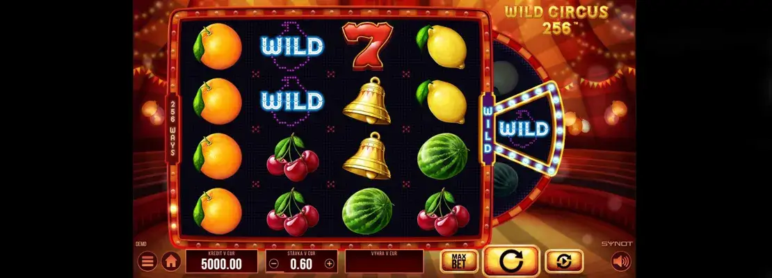 Erste Spielansicht von Wild Circus 256