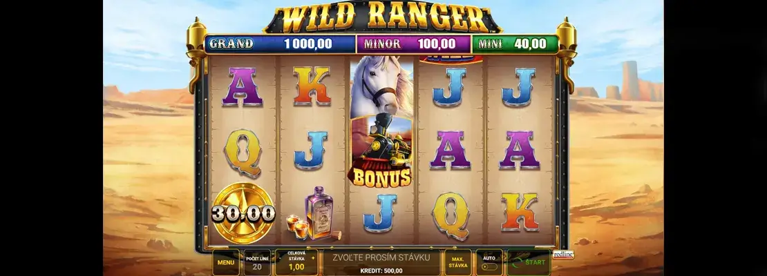 Erste Spielansicht von Wild Ranger