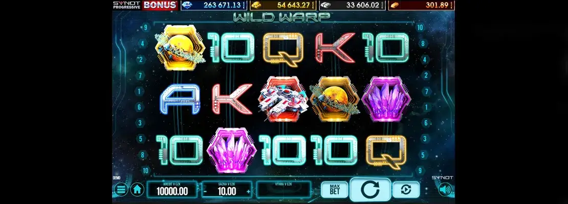 Erste Spielansicht von Wild Warp