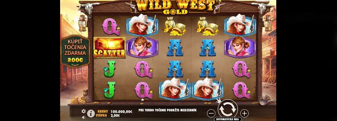 Erste Spielansicht von Wild West Gold