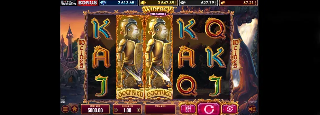 Erste Spielansicht von Winfrey Treasures