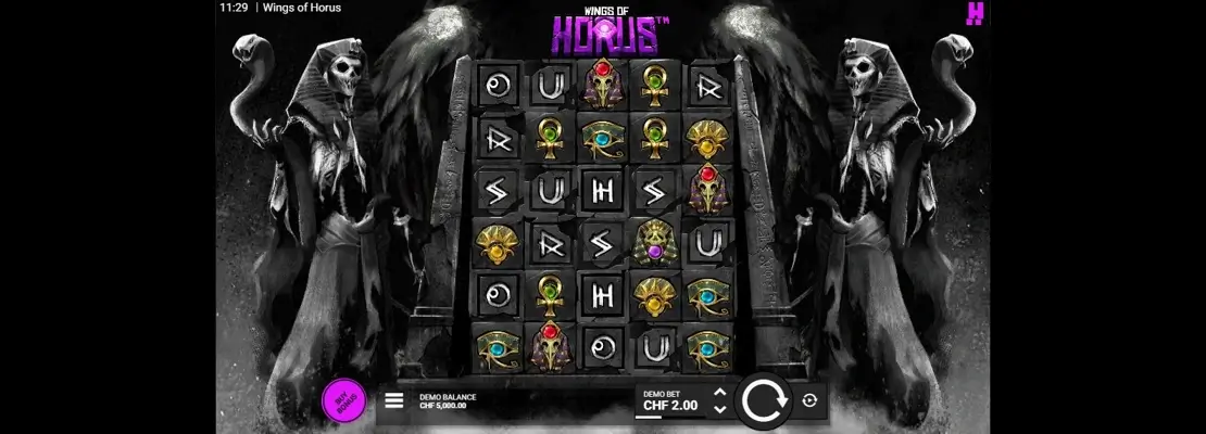 Erste Spielansicht von Wings of Horus
