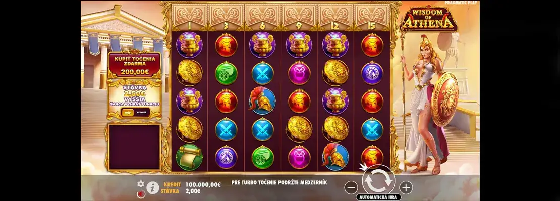 Erste Spielansicht von Wisdom Of Athena