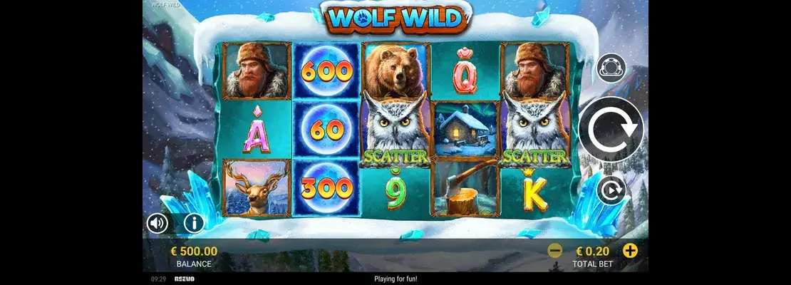 Erste Spielansicht von Wolf Wild