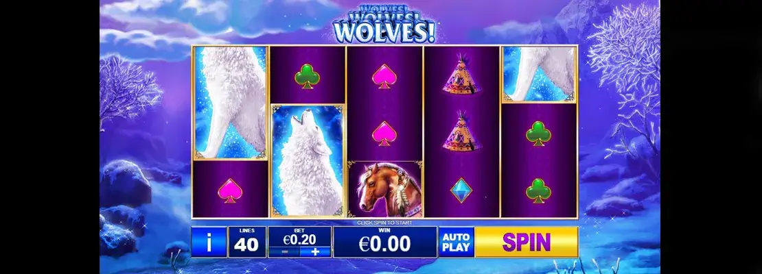 Erste Spielansicht von Wolves Wolves Wolves