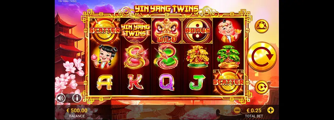 Erste Spielansicht von Yin Yang Twins