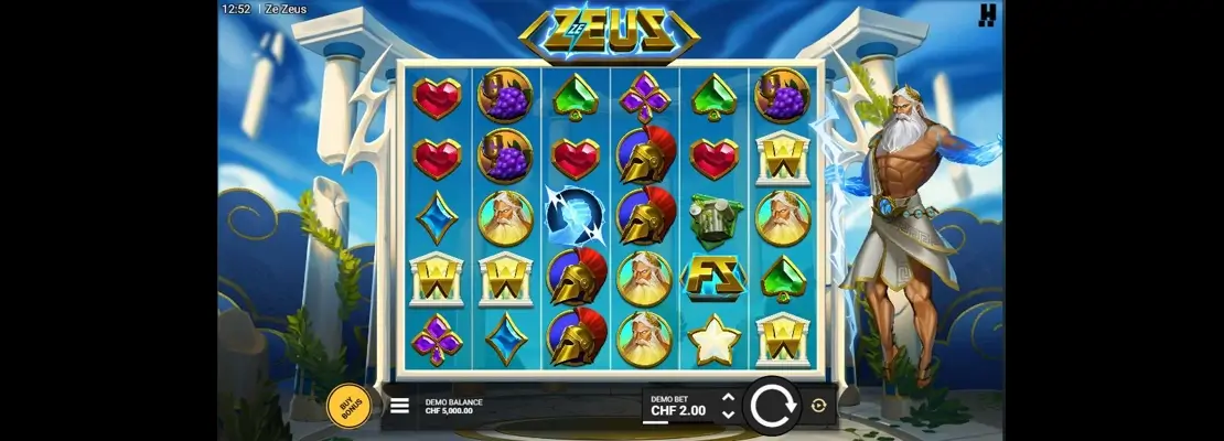 Erste Spielansicht von Ze Zeus