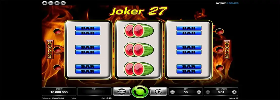 Erste Spielansicht von Joker 27