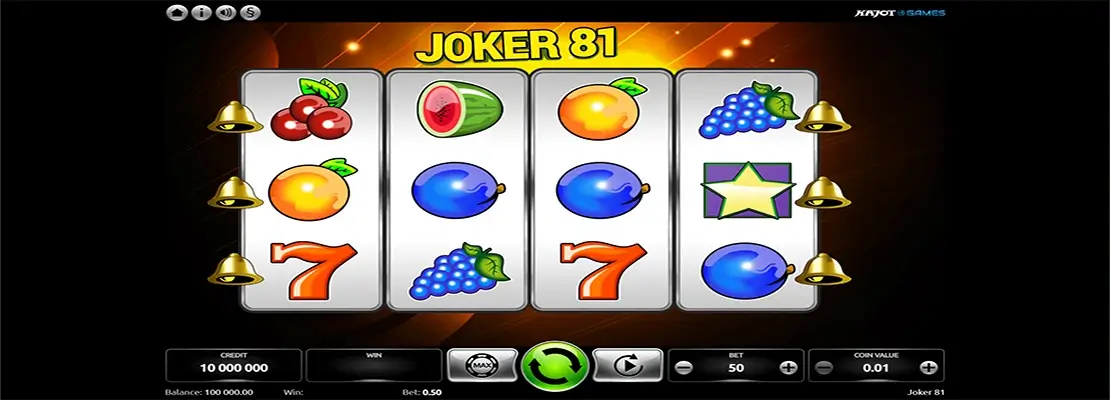 Erste Spielansicht von Joker 81