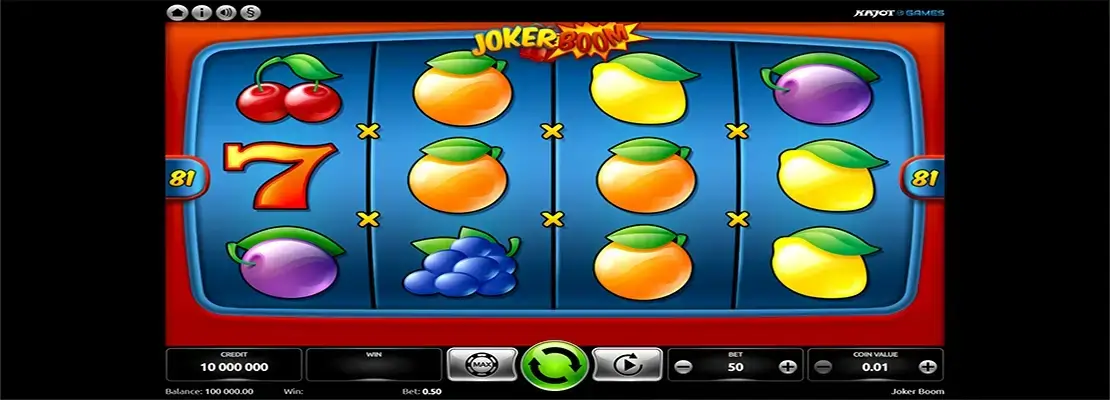 Erste Spielansicht von Joker Boom