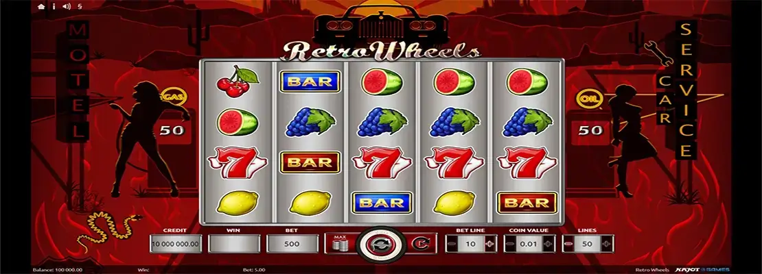 Erste Spielansicht von Retro Wheels