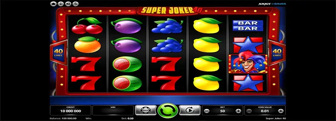 Erste Spielansicht von Super Joker 40