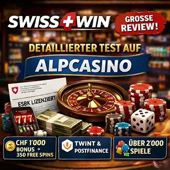 Swiss4Win jetzt mit detailliertem Test auf Alpcasino